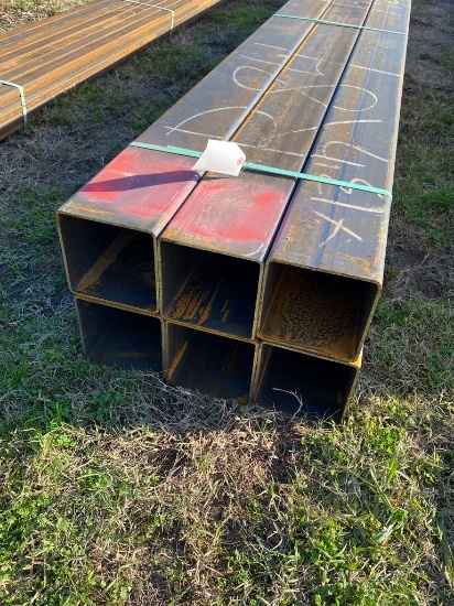 6" Sq. tubing 3/16 6 pcs @ 12'-14.5 81ft.