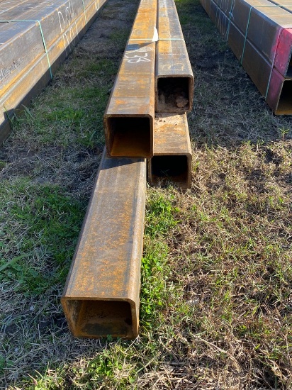5" Sq Tubing 5/16 4 pcs @ 14'-16.5' 60 ft.