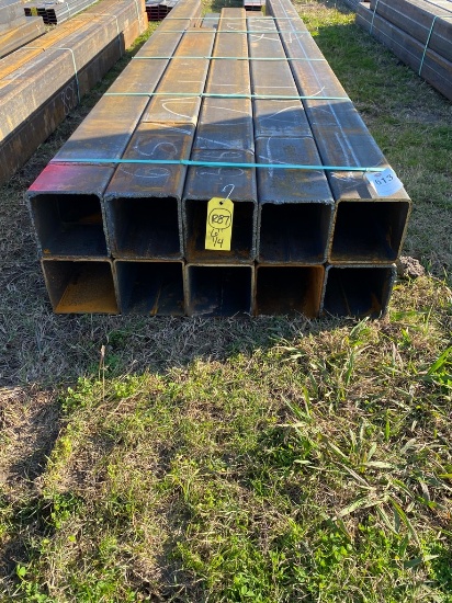 6" Sq tubing 1/4 10 pcs @ 6.5-12" 102ft.