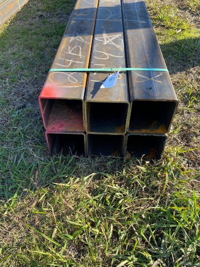 6" Sq. tubing 1/4 6 pcs @ 12.5-13.5 78 ft.