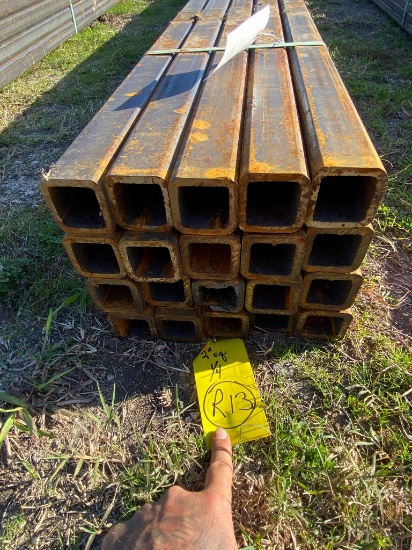 2" Square Tubing 1/4 20 pcs @ 17'--20' 385 ft.
