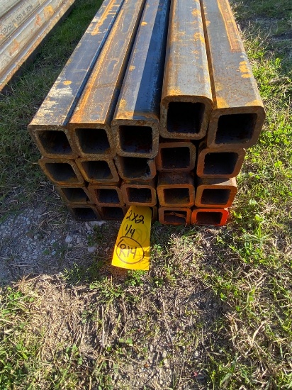 2" Sq tubing 1/4 20 Pcs @ 20' 400 ft.