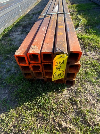 2" Sq tubing 1/4 20 Pcs @ 17'-20' 391ft.