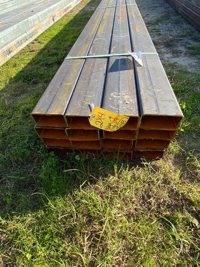 4" Sq tubing Galv 11 ga 16 pcs @ 20' 320ft.