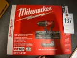 New Milwaukee M18 coompact brushless 1/2 drill & driver kit with battery & charger