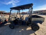 2011 Kawaski Mule 4010 4x4 fuel injection power steering,manual dump bed, probox roof, windshield  e