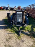 Lincoln Gas Welder, leads,bottles runs but will not weld on trailer