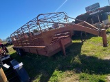 6x24 Bar top gooseneck Stock Trailer solid, bill of sale