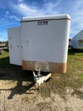 2012 Titan 14' enclosed trailer has title shelving only no content