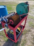 tool Cart with straps,buffer wheel,hose reel and floor buffer