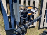 New Wolverine Quick Attach Skid Steer mini auger drive & bit