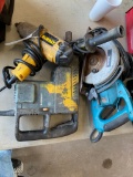 Bosch home drill & dewalt impact,Makita saw