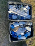 2 Tubs of misc electrical supplies