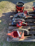 Bundle of Milwaukee saws & 1 fan as is unknown