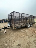 16ft. Landscape trailer has title