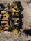Bundle of Dewalt power tools parts as is