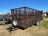 2013 16' Landscape Utility Trailer with title vin#0336