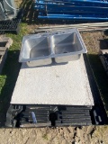 Stainless Steel sink & concrete pad