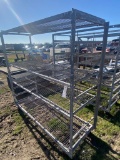 Large Metal Rack on wheels