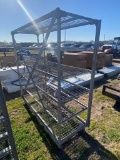 Large Metal Rack on wheels