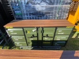 8 Drawer Army green work bench