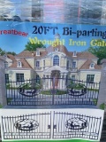 20' Bi Parting Wrought Iron Gate