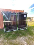 Galvanized steel fenc 10ft.Lx7ft. H 20 pieces fence panesl & 21 pcs post & connectors
