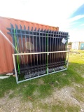 Galvanized steel fenc 10ft.Lx7ft. H 20 pieces fence panesl & 21 pcs post & connectors