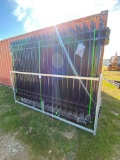 Galvanized steel fenc 10ft.Lx7ft. H 20 pieces fence panesl & 21 pcs post & connectors