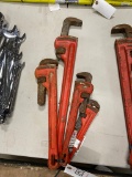 4 Ridgid Pipe Wrenches