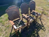 6 Metal Chairs