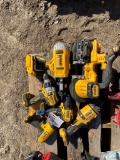 Bundle of Dewalt power tools parts as is