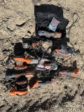 Bundle of ridgid Power tools parts as is