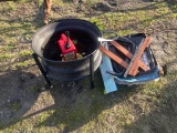 Fire pit,gas can grill