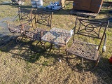 3 chair,1 Table outside
