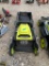 Ryobi Mower no battery or charger