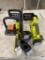 8in Ryobi Hand held chain saw 18V works,10 in ryobi hand held chain saw
