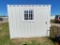 1-10x7 container with window with side door