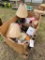Pallet full of misc lamps,chrismas inflatables,misc plumbing