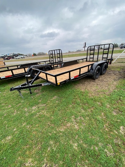 2024 J&C 77x16 Utility Trailer with Gate