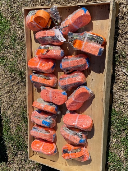 1-Pallet of 18 Ratchet Straps
