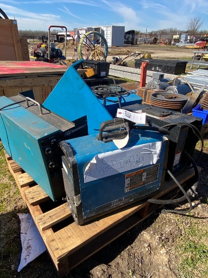 Pallet of mig welders,parts only