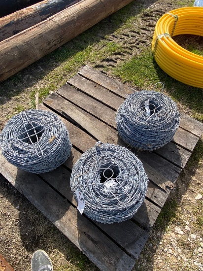 3 Rolls of Barb wire New
