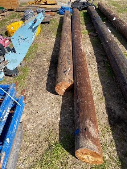 2 Large Telephone poles