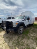 2011 ford F550 super Duty Gas Engine 191K Knapheide service,utility box bed runs & drives clean titl