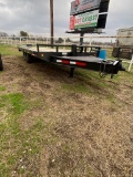 2007 PJ 19' Flatbed Equipment Trailer Tandem 7K Axles 10K lb Winch