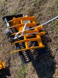 1-Mini Excavator attachment set,bucket,ripper,rake