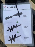 New Miva 3 pc Mini Excavator Auger Attachment