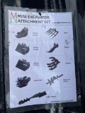 New miva 9 pc mini Excavator attachment bundle