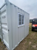 8x8 Storage container with side door & window